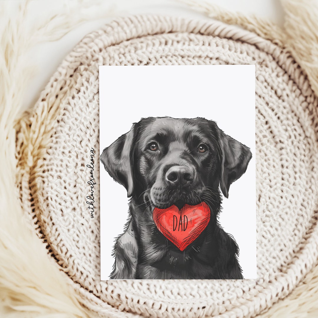 Labrador Retriever Fathers Day Greeting Card From the Dog for Groomers ...
