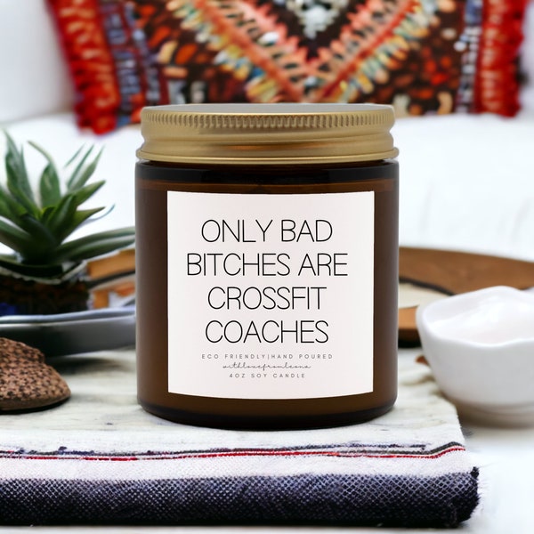 Crossfit Coach Candle Gift, Crossfit Coach Candle, Thank You Gift, Crossfit Coach Birthday Gift, Crossfit Coach Gift, Home Decor