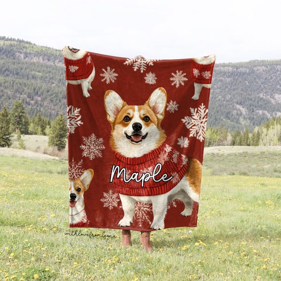 Cardigan Welsh Corgi Dog Winter Throw Blanket Corgi Adult Kid