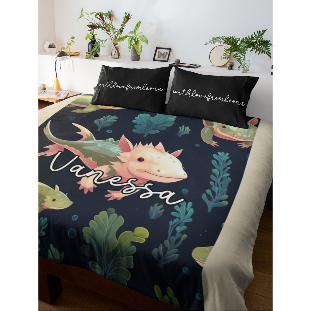 Axolotl Blanket Axolotls Blanket Axolotls Throw Blanket Etsy