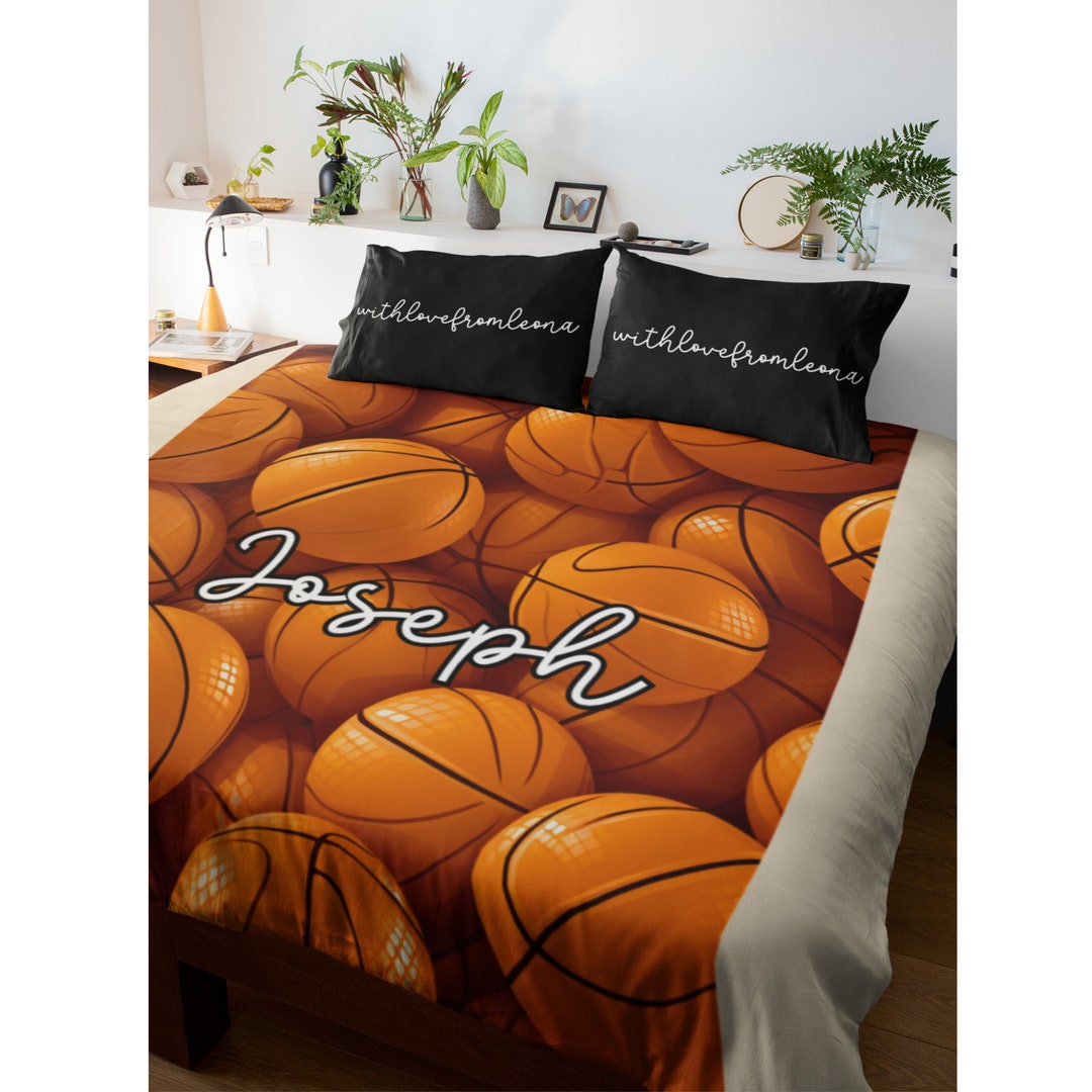 Basketball Custom Name Blanket, Basketball Throw Blanket, Basketball