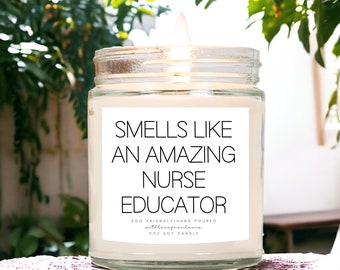 Nurse Educator Candle Gift Nurse Educator Gifts Thank You Gift New Nurse Educator Gift Nurse Educator Birthday Gift