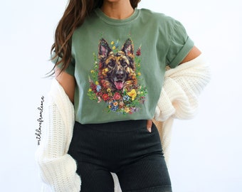 German Shepherd Dog Shirt Comfort Colors Shirt Gift For Groomers Vets and Breed Lovers German Shepherd Owner Gift for German Shepherd Mom