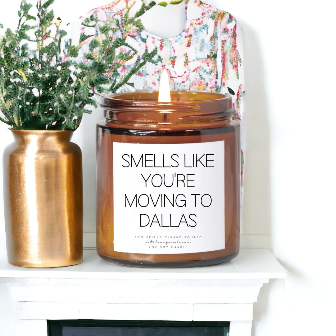 Dallas Candle Gift Dallas Soy Candle Gift for Dallas Move Etsy