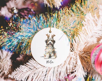 Personalized Tibetan Terrier Christmas Ornament Personalized Tibetan Terrier Ornament Tibetan Terrier Memorial Gift Pet Ornament