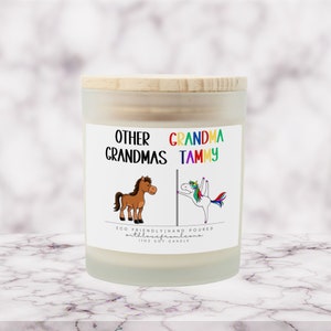 Funny Grandma Unicorn Candle, Funny Gift For Your Grandma,Grandma Gift, Grandma Candle,Birthday Gift, Grandma Funny Candle, Mothers Day Gift