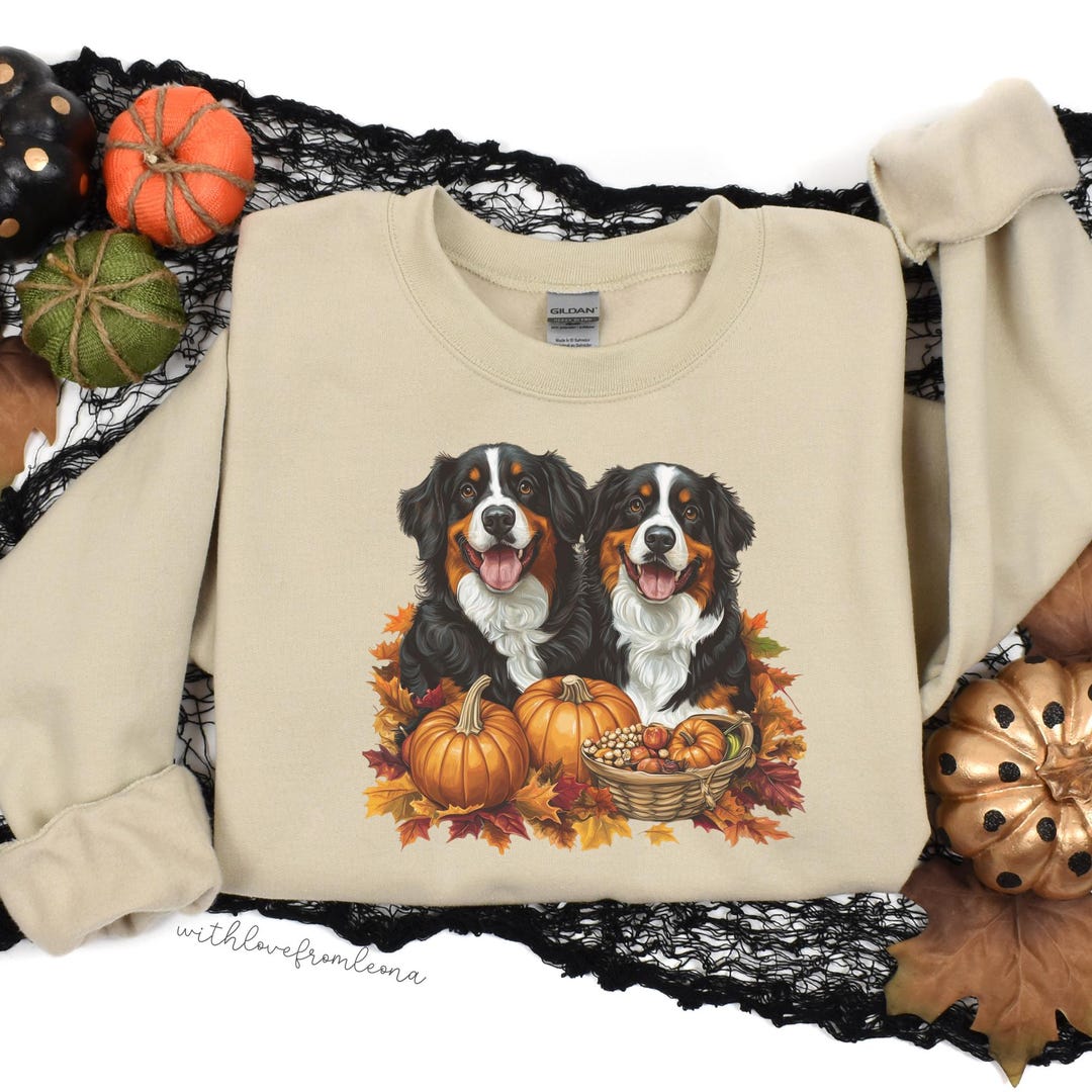 Bernese Mountain Dog Thanksgiving Sweater Bernese Mountain Dog
