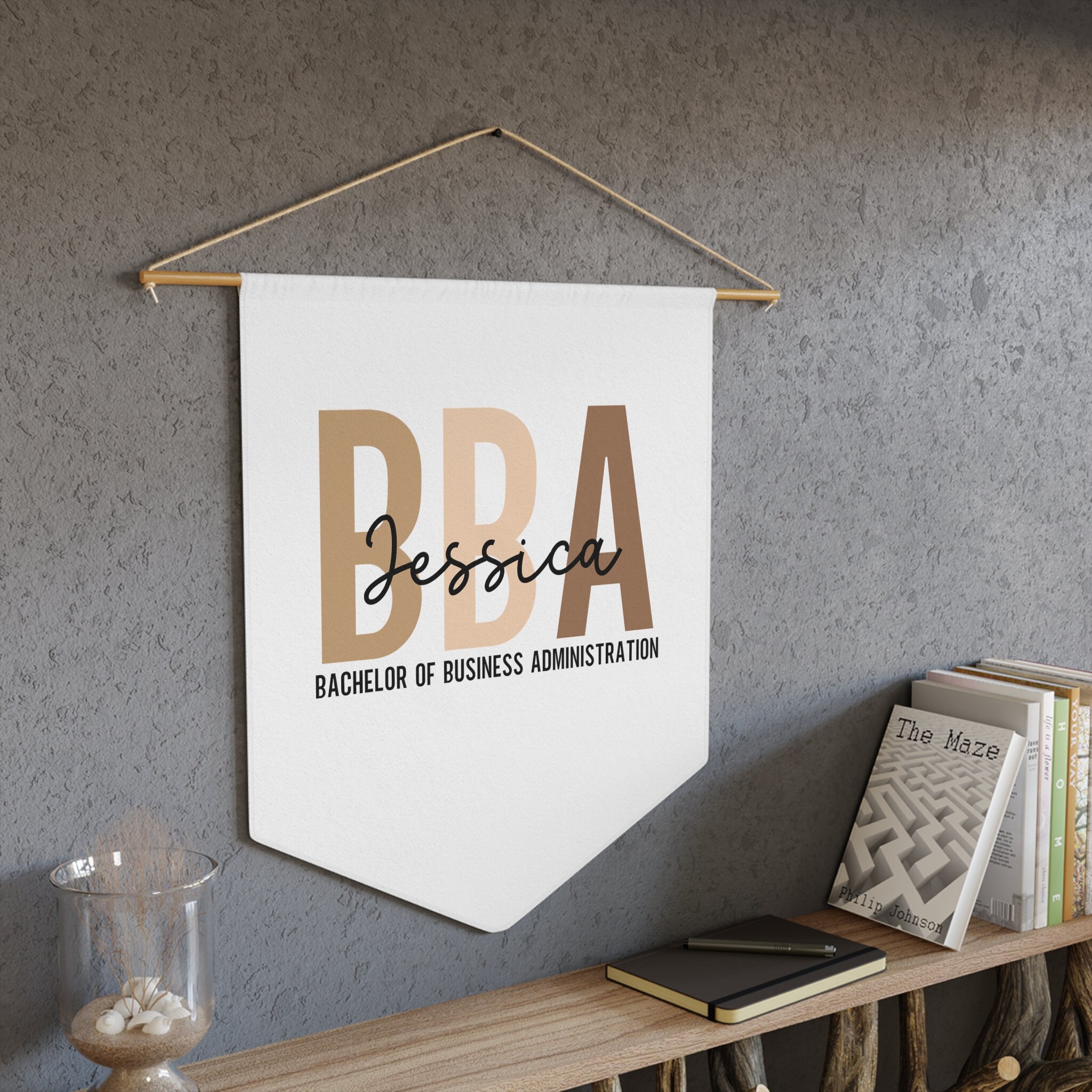 Bachelor of Business Administration Banner BBA Gift Grad Gift Custom ...