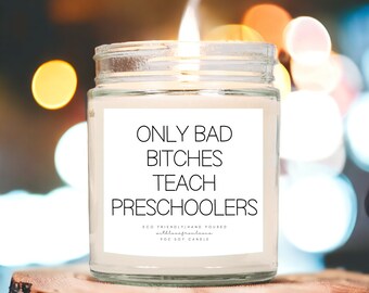 Preschool Teacher Candle Gift Preschool Teacher Gifts Thank You Gift New Preschool Teacher Gift Preschool Teacher Birthday Gift