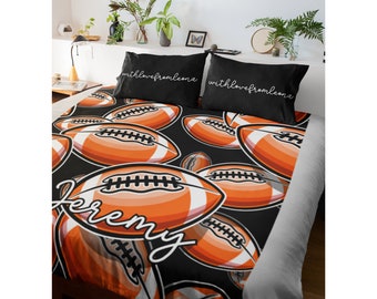 Football Custom Name Blanket Football Throw Blanket Football Fleece Blanket Football Adult Blanket Football Kid Blanket Football Gift