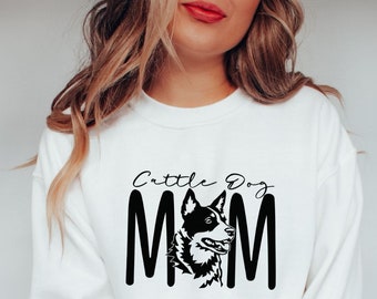 Hundemama, Hirtenhund, Hütehund, Hundemama Geschenk, Hund Mama Shirt, Heeler Mama, Heeler Mama, RinderHund Sweatshirt