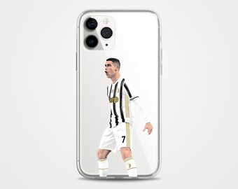 Cristiano Ronaldo Phone Case Juventus Cover for iPhone 13, 12 Pro, Xr, Xs Max, 8+, Samsung S20fe, S21fe, S22, A52, S10e, A12, A21