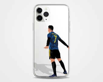 Cristiano Ronaldo Handyhülle Manchester United Hülle für iPhone 13, 12 Pro, Xr, Xs Max, 8+, Samsung S20fe, S21fe, S22, A52, S10e, A12, A21
