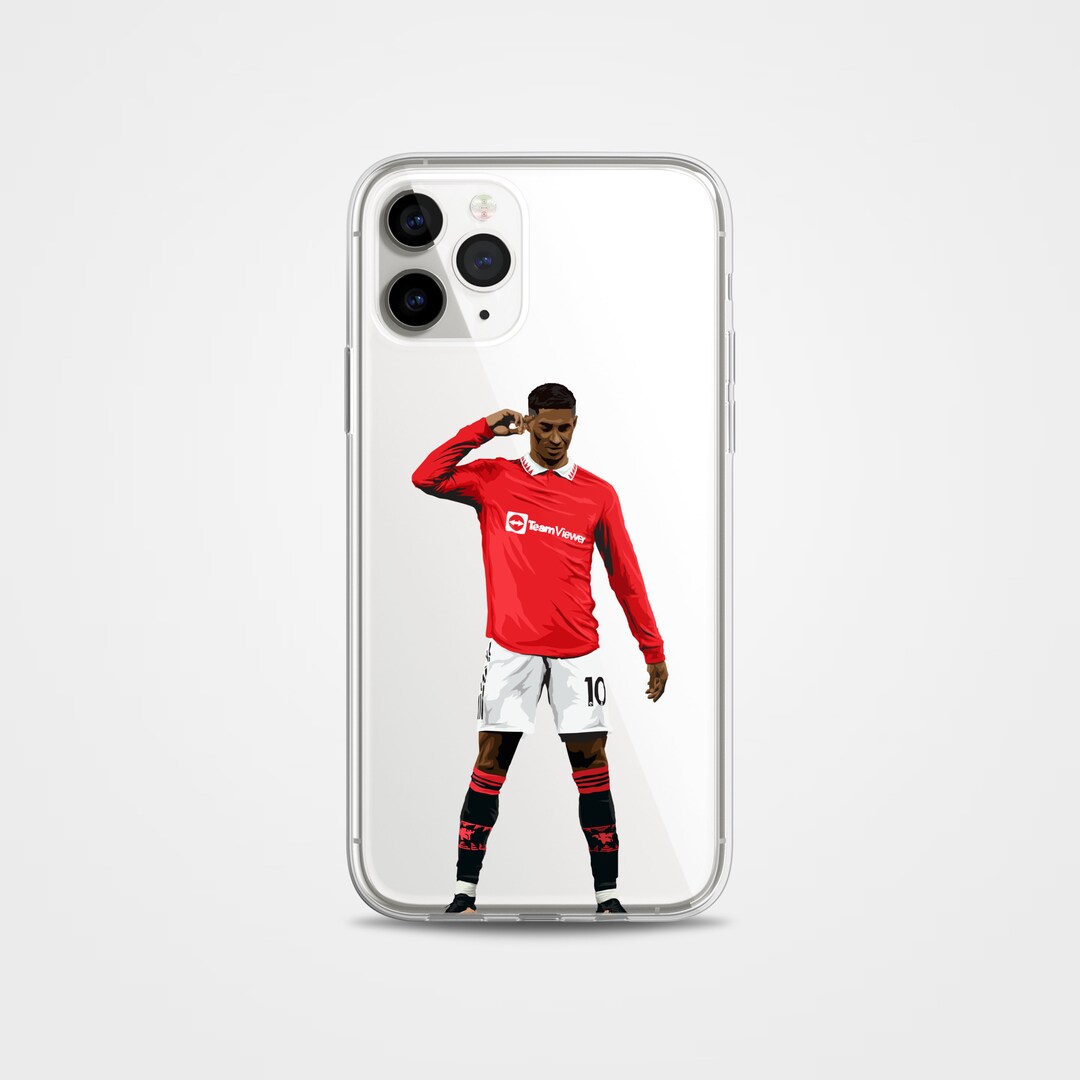 Marcus Rashford Phone Case Manchester United FC Cover for iPhone 14, 13