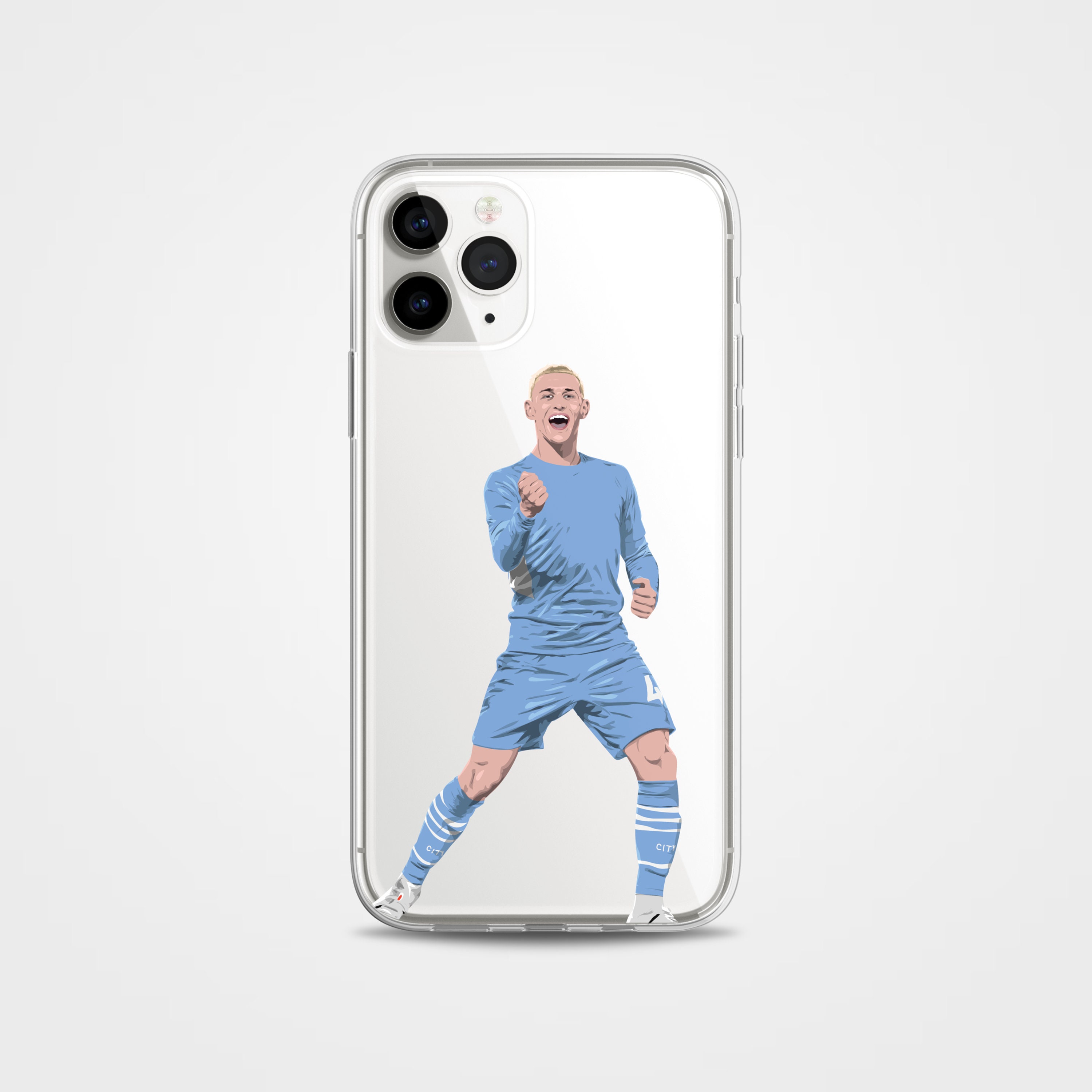 MYCASEFC Coque Football Personnalisable Messi-CELEBRARTION-Hommage IPhone 11 en Silicone Housse de Foot pour Smartphone personnalisée et fabriquée en France en TPU 