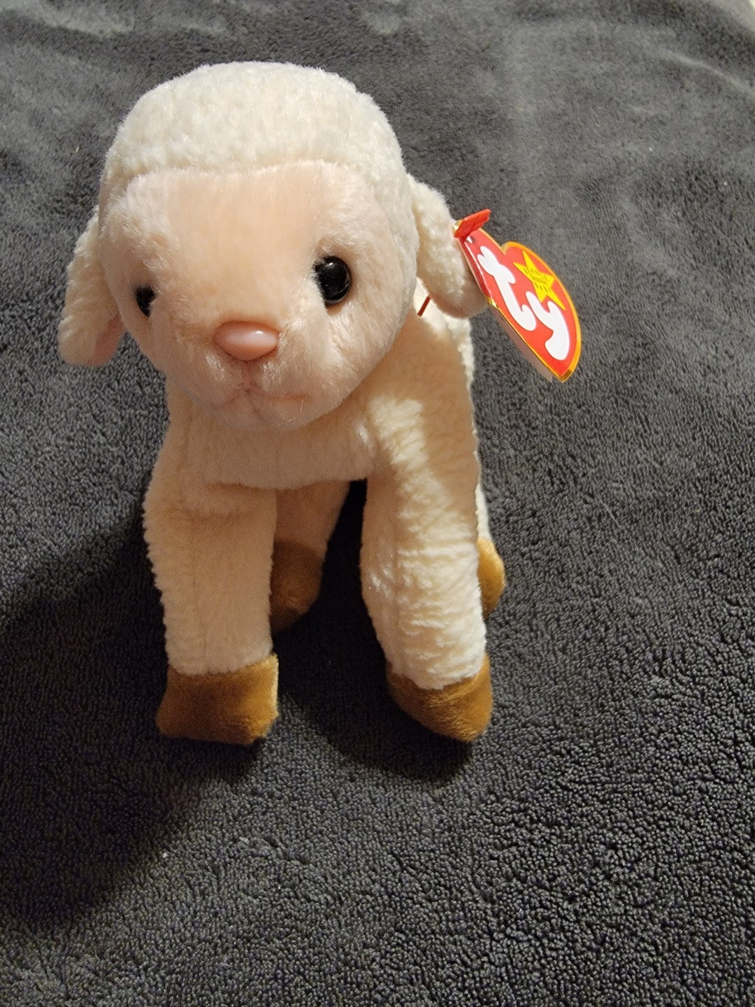Ty Beanie Baby Ewey the Lamb 1998 Retired Plush Toy Rare Errors - Etsy