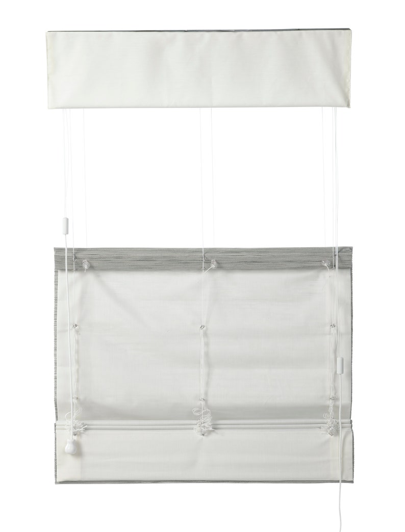 FLAT ROMAN SHADE top Down Bottom Up Etsy