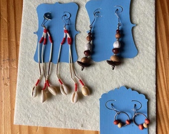Natural Material Earrings