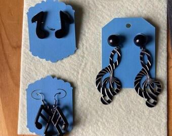 Vintage Music Theme Earrings