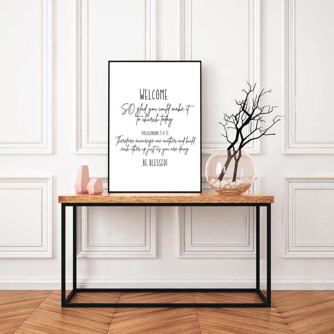 Custom Church Welcome Sign: Inspirational Bible Verse (digital Download ...