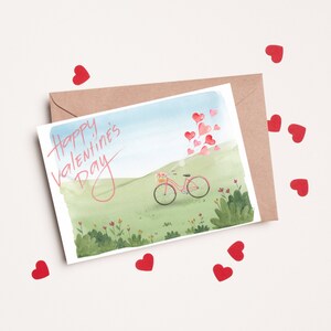 5x7 Printable Valentine&#39;s Day Card Wife Happy Valentines Day Gift Girlfriend Valentines Day Card Romantic Cute Valentines Day Card for Wife