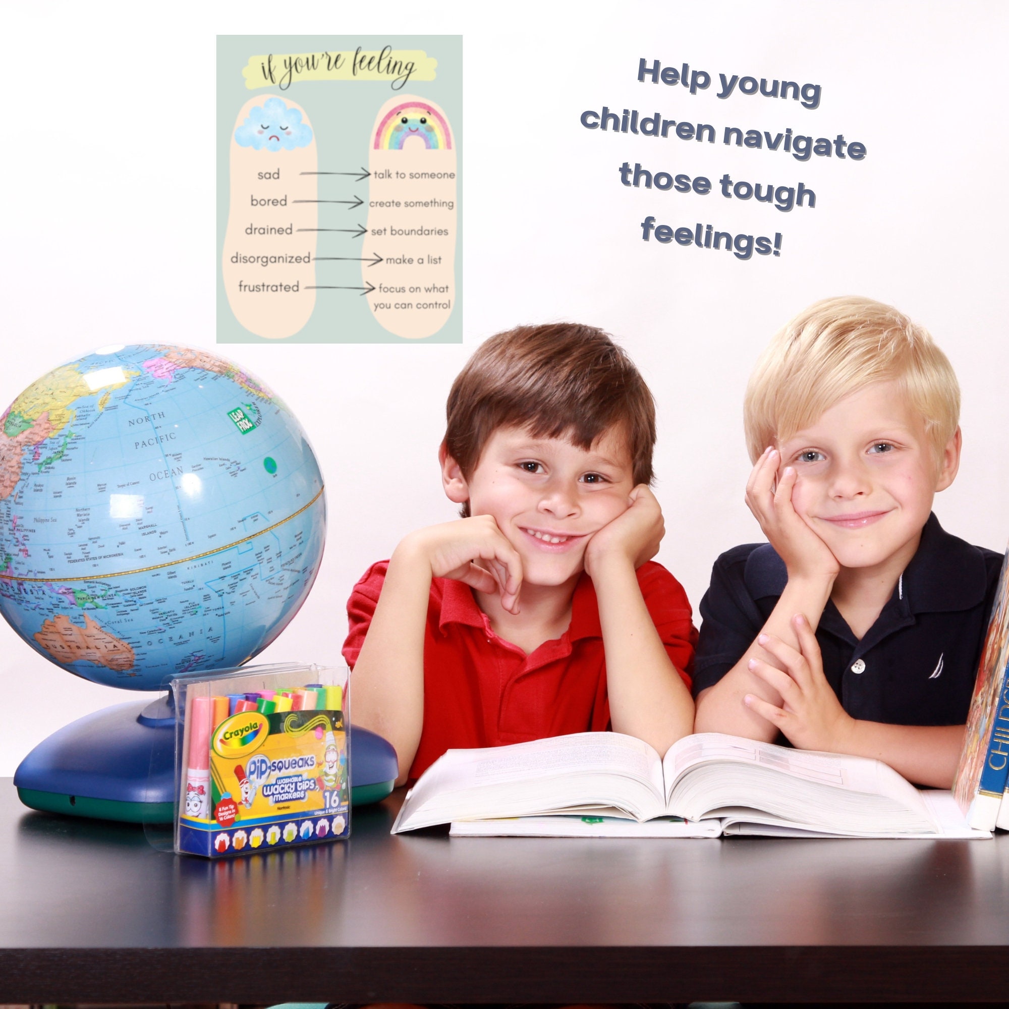 Feelings Chart Children Emotions Chart Printable Coping Skills Poster ...