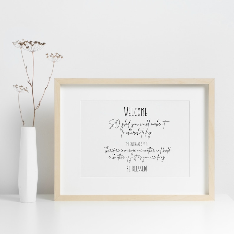 Welcome Sign Church Sign Welcome Printable Church Welcome Sign Bible ...