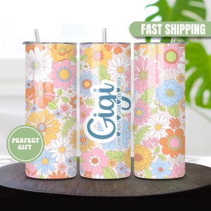 Gigi Tumbler Personalized Gigi Cup With Grandkids Names Floral Gigi Gift Gigi Birthday Gift Custom Gigi Mug Mothers Day Gift Gigi Coffee Mug