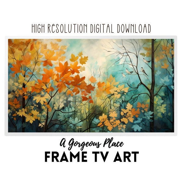 Autumn Frame Tv Art Trees | Digital Artwork | Frame tv art Farmhouse Branches TV File | Fall Frame Art | Frame TV art work | Samsung Sony LG