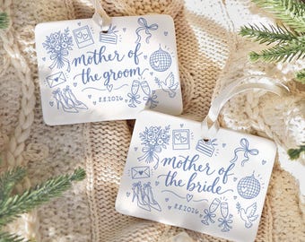 Mother of the Bride Story Ornament, Personalized Wedding Keepsake, Bridal Gift for Mom
