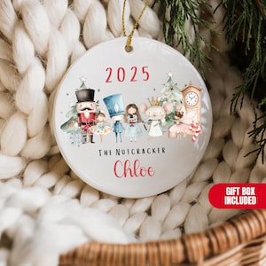 Nutcracker Ornament Keepsake Nutcracker Play Ballerina Ornament Sugar Plum Fairy Clara Snowflake Dancer Recital Performance Gift Boys Girls
