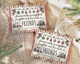 Personalized Neighbor Story Ornament, Christmas Gift for Neighbors, Friendship Keepsake 2026