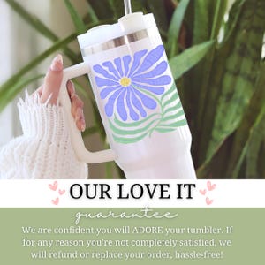 Subtle Anti Trump Tumbler 40oz Floral FDT Coffee Cup Anti MAGA Not My President Feminist Democrat Gift Liberal Travel Mug F Trump Resist Mug