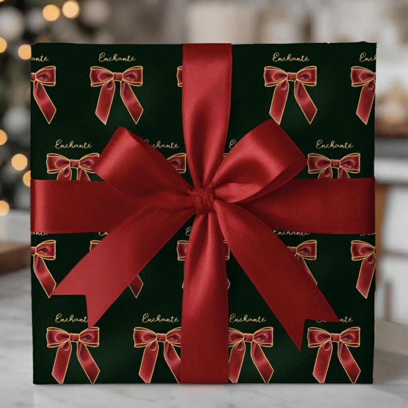 Nutcracker Ballet Personalized Wrapping Paper, Ballerina Custom Name Gift Wrap Roll