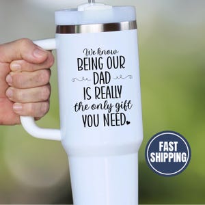 Funny Dad Tumbler, Custom Dad 40oz Tumbler Gifts For Dad Fathers Day Gift For Father Funny Dad Gifts Happy Father&#39;s Day Gift From Kids