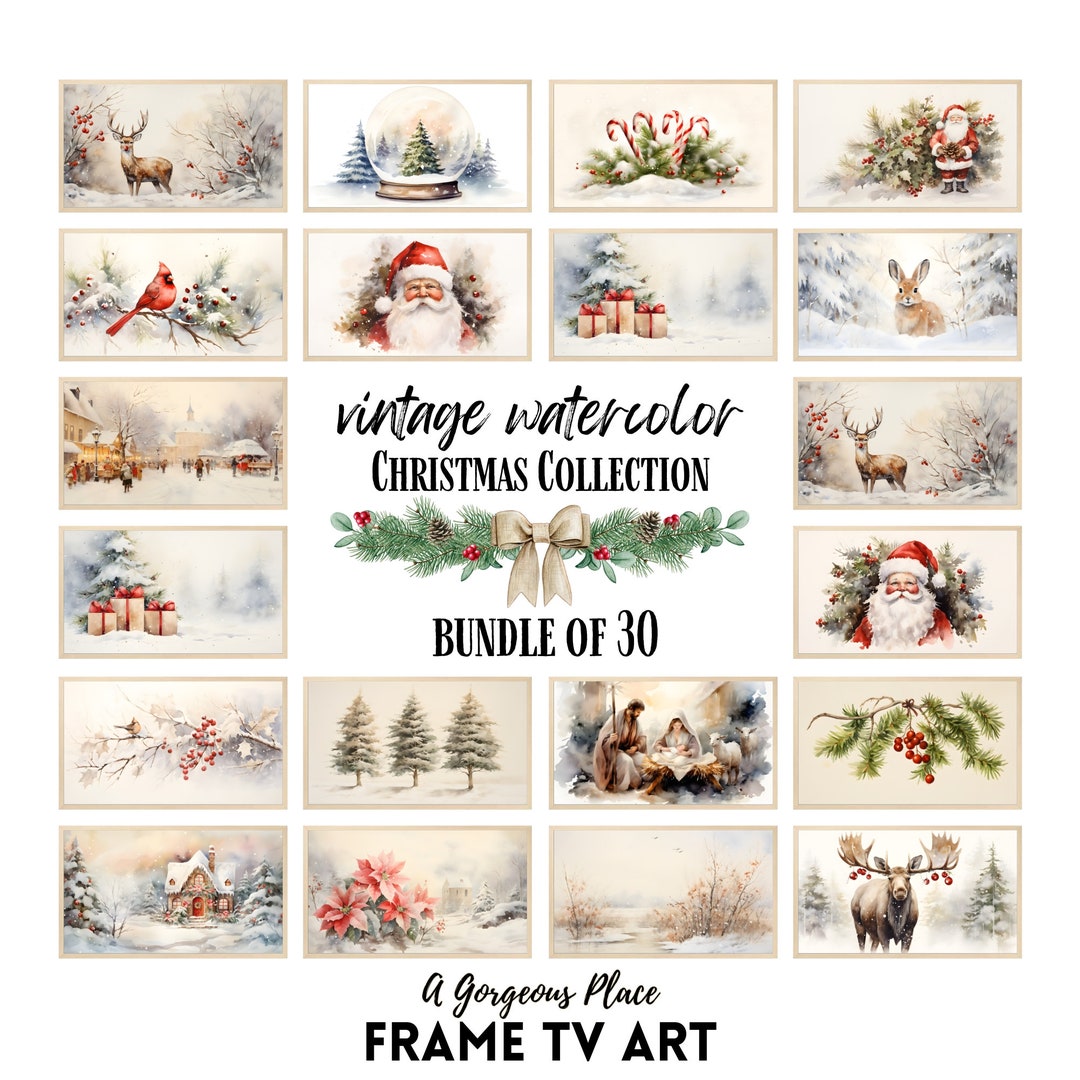 Christmas Frame TV Art Pack Holiday Art Frame Tv Samsung Frame Art