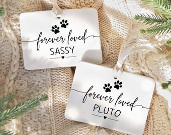 Personalized Pet Memorial Story Ornament, Dog or Cat Remembrance Gift, Pet Loss Keepsake