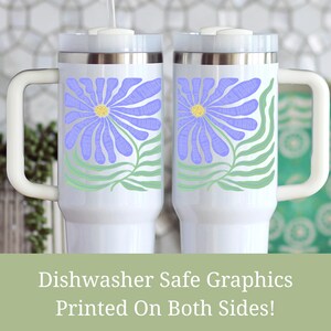 Subtle Anti Trump Tumbler 40oz Floral FDT Coffee Cup Anti MAGA Not My President Feminist Democrat Gift Liberal Travel Mug F Trump Resist Mug