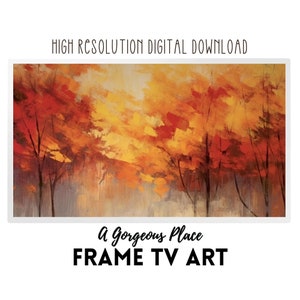 Fall Frame TV Art File | Frame Tv Art Farmhouse Autumn Frame Tv Art Set | Abstract Frame Tv Art | TV Frame Art for Samsung, LG, Sony, Fire