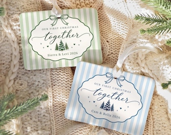 Our First Christmas Together Story Ornament, Personalized Couple Christmas Keepsake Gift 2026