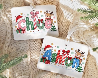 Personalized Kids Christmas Story Ornament, Custom Name Christmas Keepsake, Boy or Girl Gift