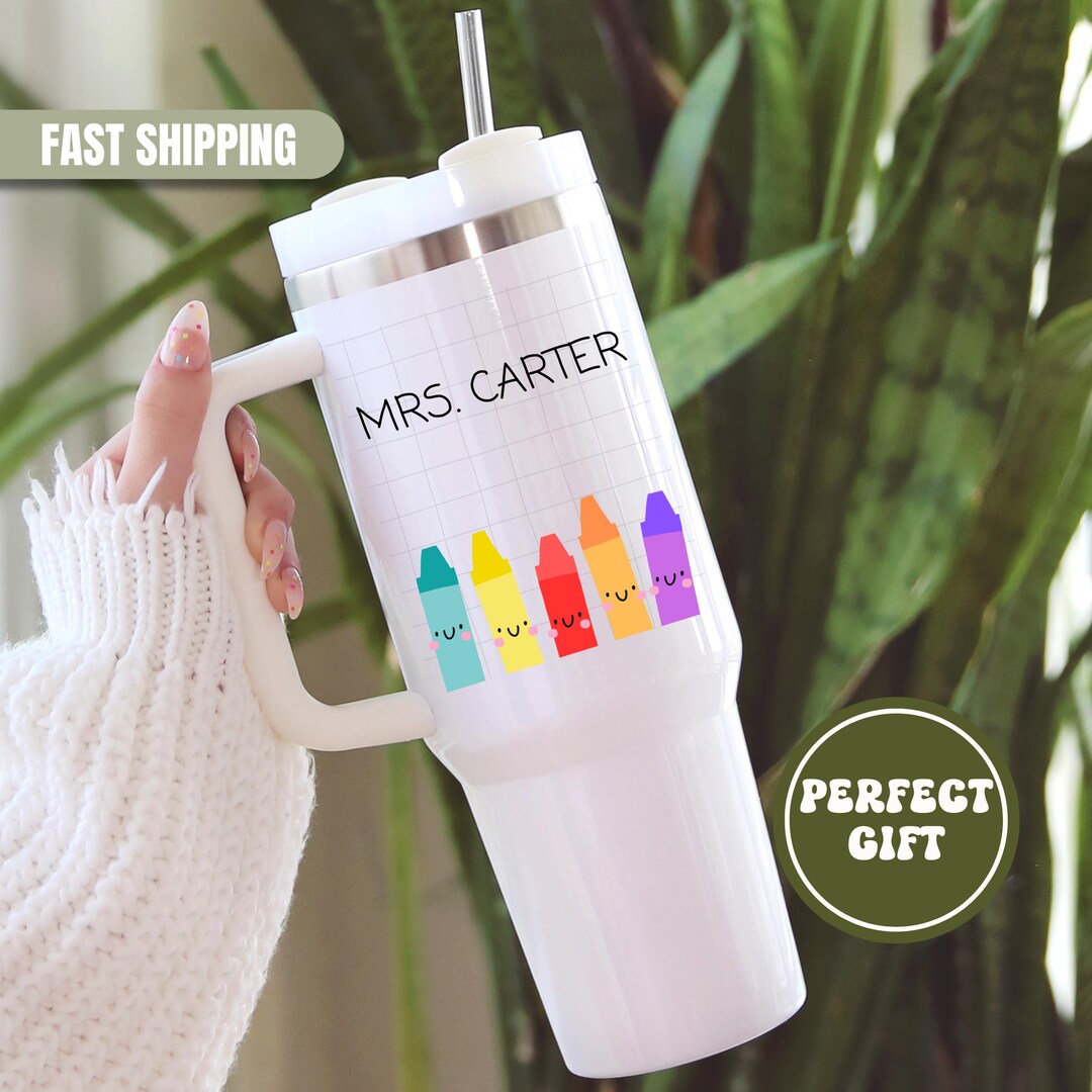 Teacher Tumbler 40oz With Handle for Teacher From Student End of Year ...