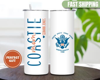 Coast Guard Mom Tumbler Personalized Coastie Mom Tumbler For Mothers Day Gift For Coast Guard Mom Proud Mom Of A Coast Guard Cup Travel Mug