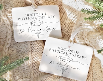 Doctor of Physical Therapy Story Ornament, Personalized DPT Graduation Gift, Physical Therapist Keepsake