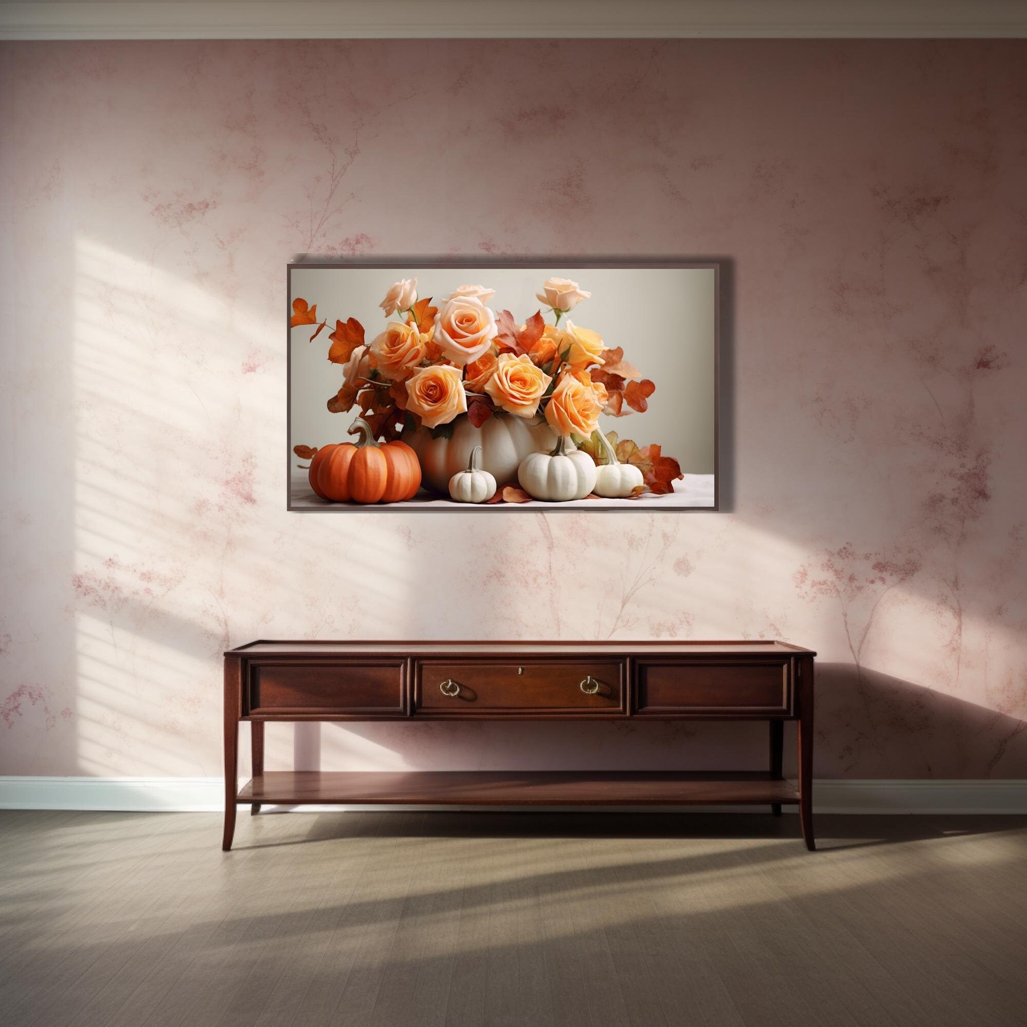 Autumn TV Art Samsung Fall Frame Tv Art Flowers & Pastel Etsy