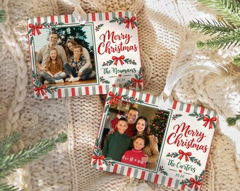 Personalized Family Photo Story Ornament, Christmas Family Keepsake, Custom Photo Ornament 2026