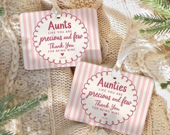Aunt Story Ornament, Personalized Auntie Christmas Keepsake Gift, Precious and Few 2026