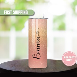 Personalized Tumbler, Custom Tumbler, Skinny Tumbler, Bridesmaid Proposal, Bridesmaid Gifts, Birthday Gift, Insulated Tumbler with straw