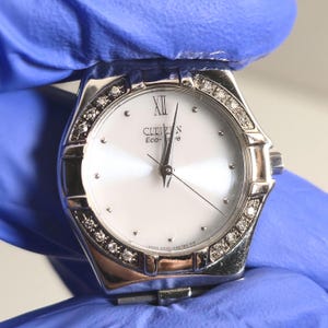 Vintage Woman&#39;s Citizen&#39;s Eco-Drive Diamond Bezel (NO STRAP) (E030-H46785) UNTESTED