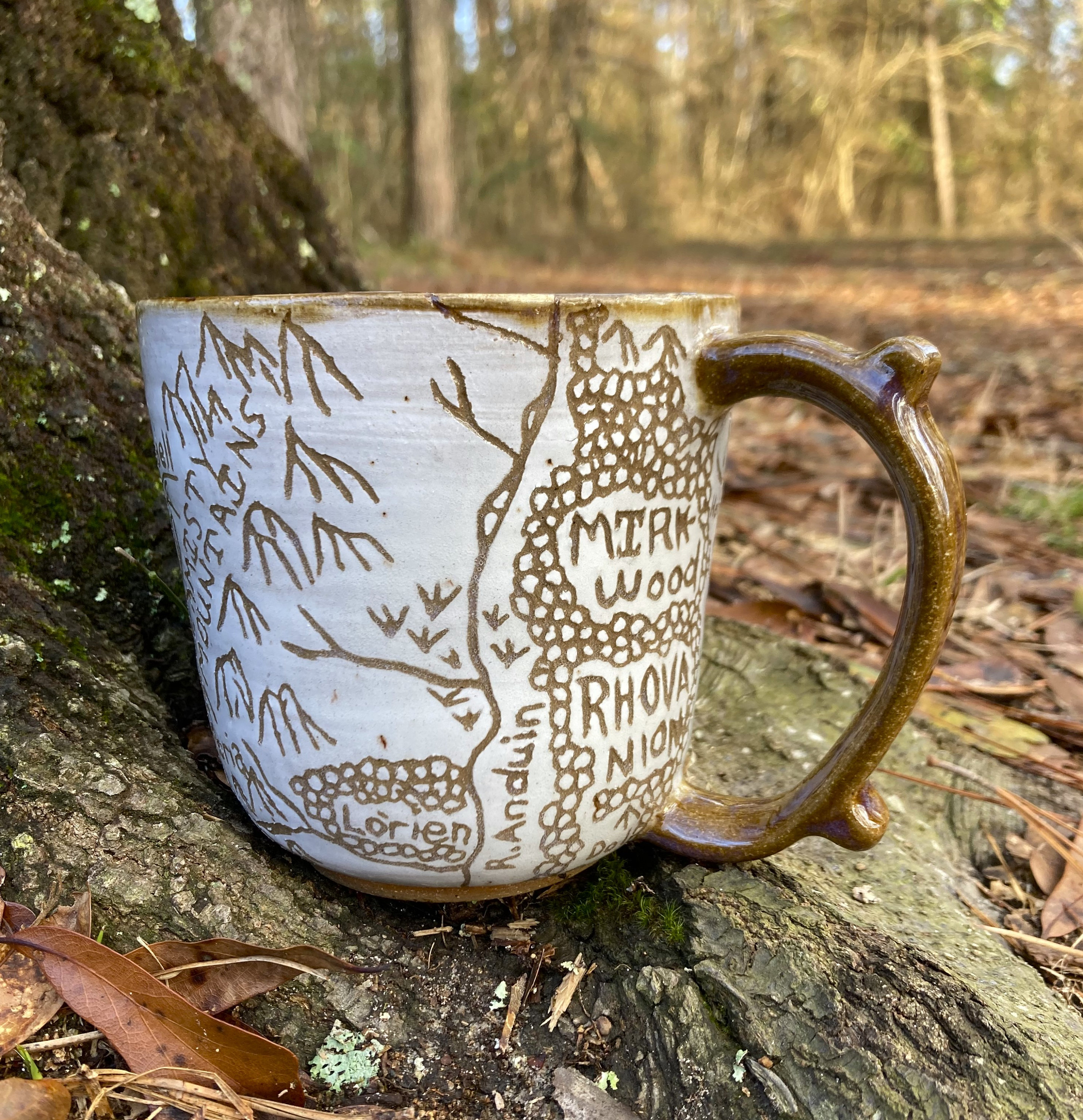 17oz Stoneware Middle Earth Map Mug - Etsy